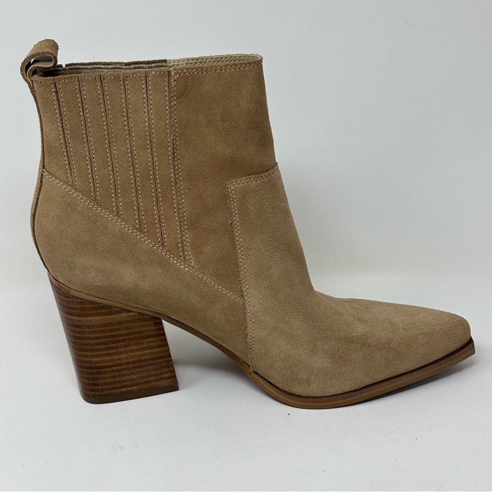 Marc Fisher Marcela Pointy Toe Dress Booties Tan Size 11 NWOT - Picture 6 of 11